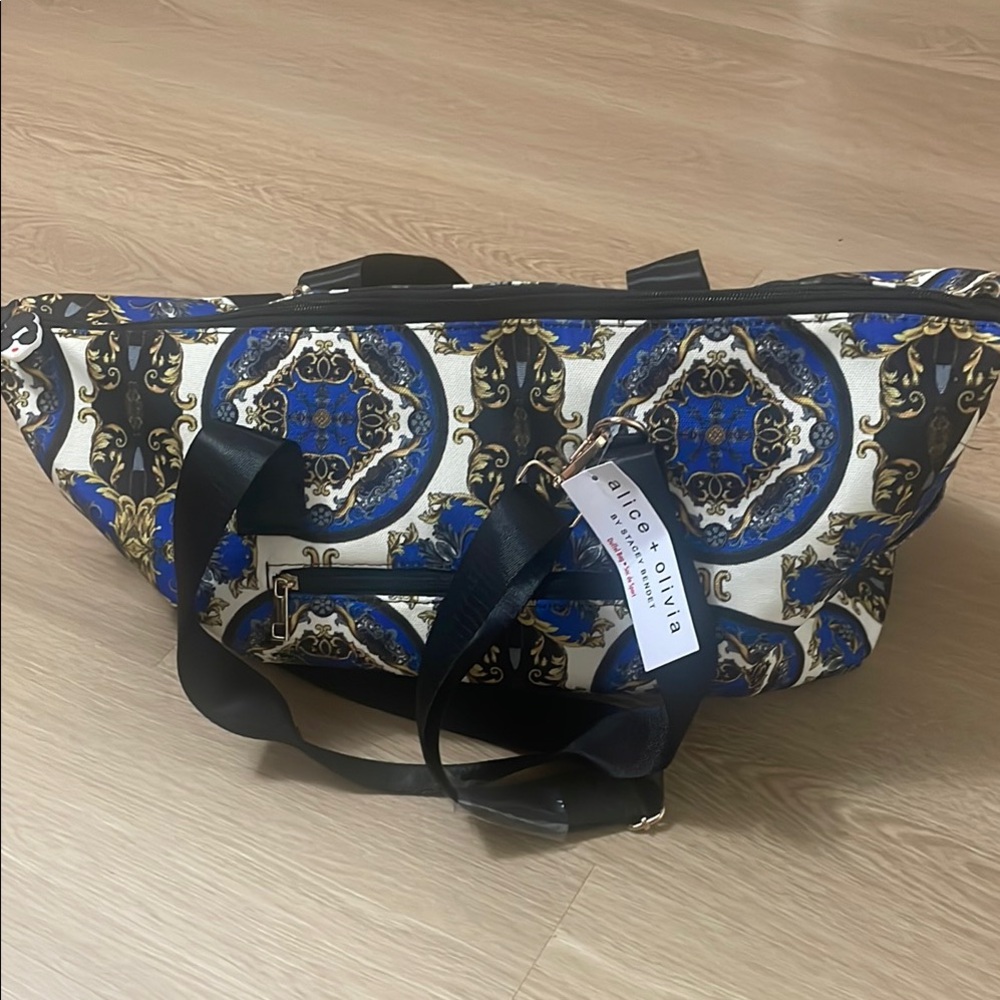 Alice + Olivia Blue and Black Travel Bags